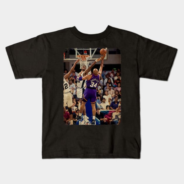 Charles Barkley vs David Robinson, 1993 Vintage Kids T-Shirt by Milu Milu